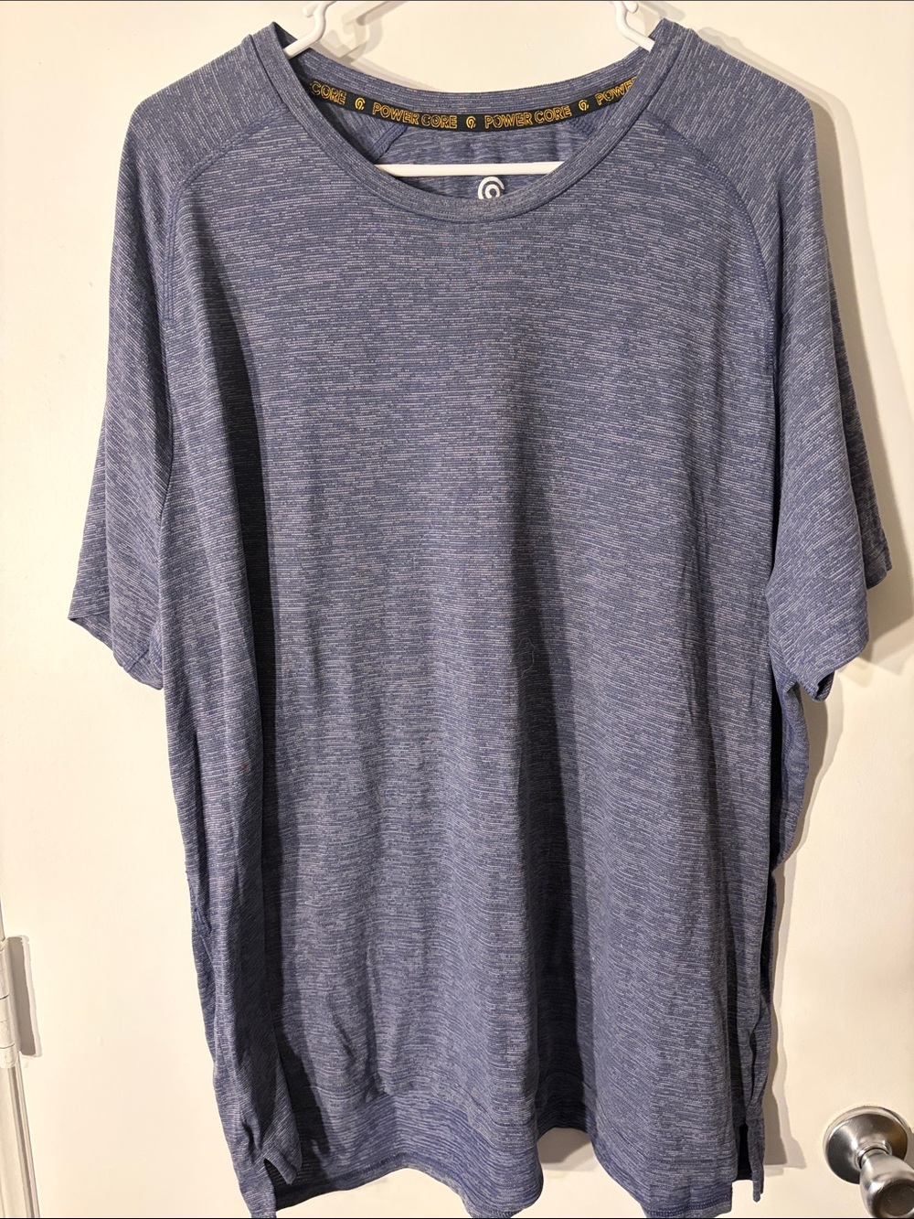 Champion Men's Heather Blue Short Sleeve Athletic Shirt